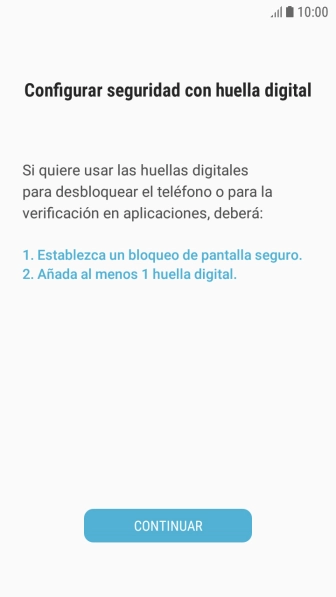 Pulsa CONTINUAR. Pulsa CONTINUAR.