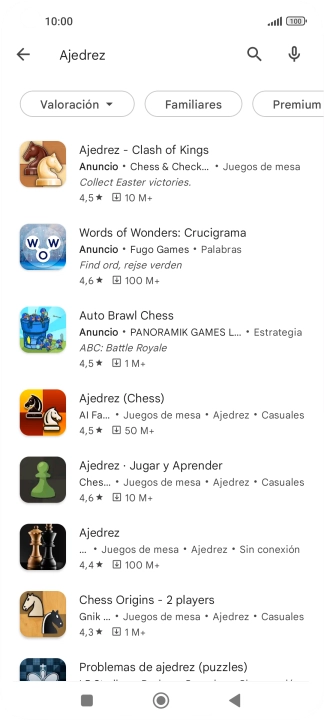 Pulsa la app deseada. Pulsa la app deseada.