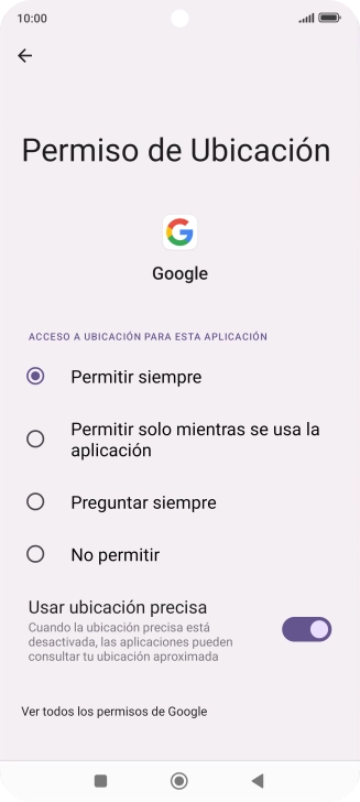 Pulsa el ajuste deseado. Pulsa el ajuste deseado.