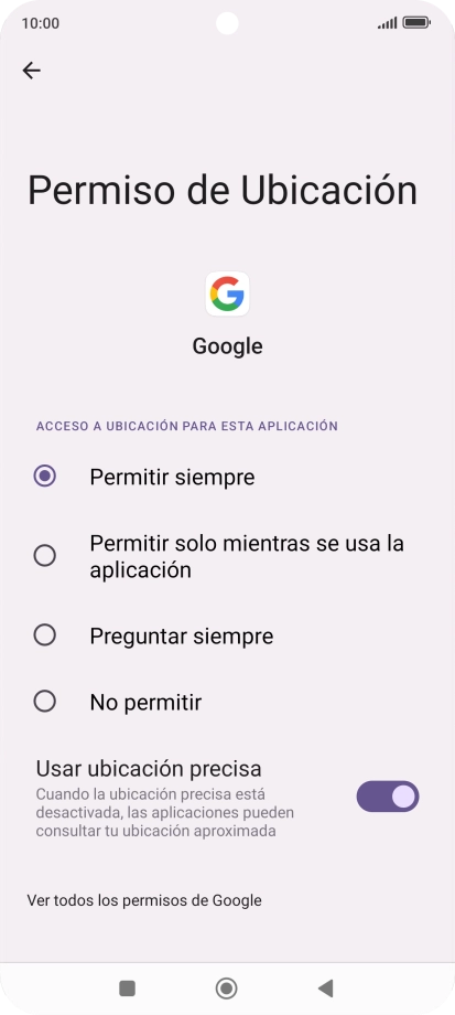 Pulsa el ajuste deseado. Pulsa el ajuste deseado.