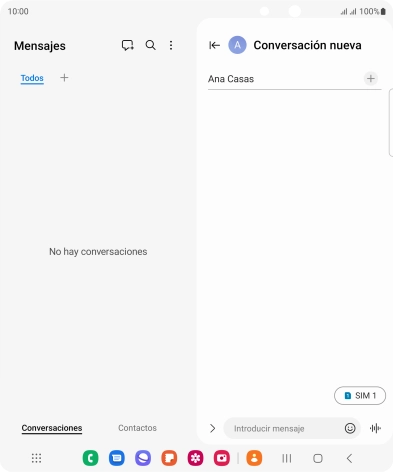 Pulsa el icono de tarjeta SIM para seleccionar la tarjeta SIM deseada. Pulsa el icono de tarjeta SIM para seleccionar la tarjeta SIM deseada.