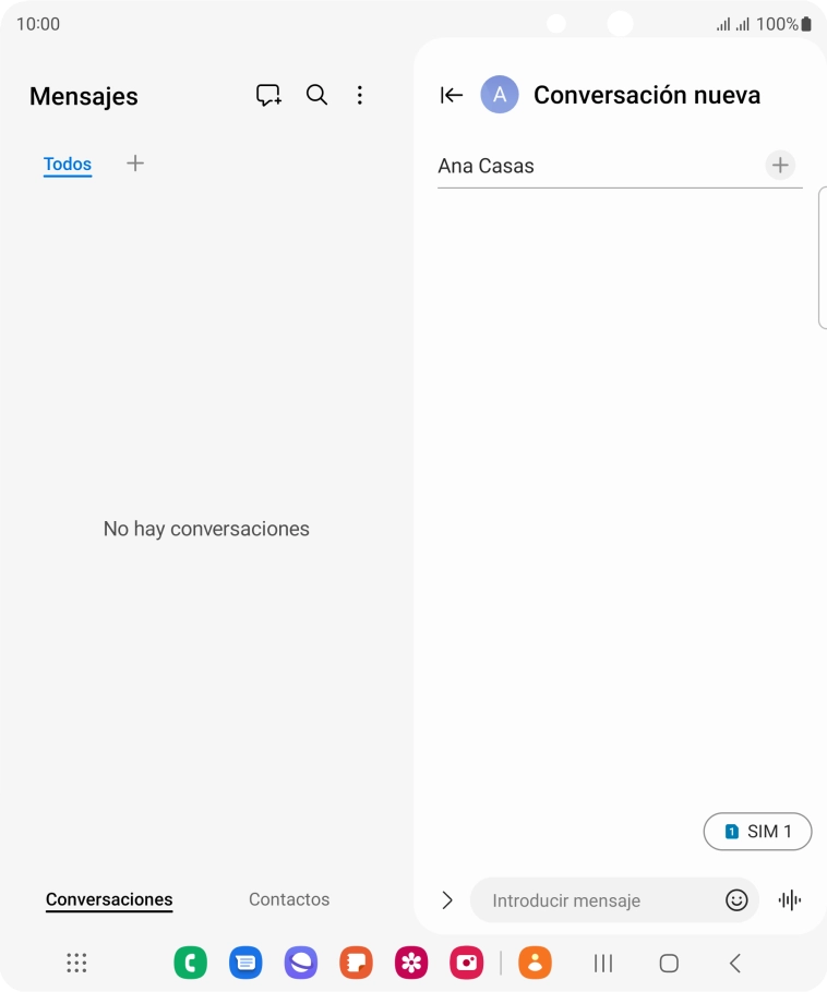 Pulsa el icono de tarjeta SIM para seleccionar la tarjeta SIM deseada. Pulsa el icono de tarjeta SIM para seleccionar la tarjeta SIM deseada.