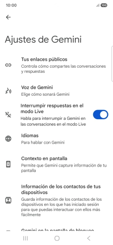 Sigue las indicaciones de la pantalla para seleccionar los ajustes deseados. Sigue las indicaciones de la pantalla para seleccionar los ajustes deseados.