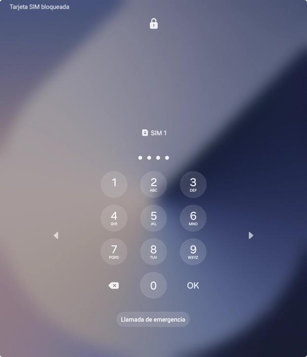 Si lo solicita el teléfono, introduce el código PIN y pulsa OK. Si lo solicita el teléfono, introduce el código PIN y pulsa OK.