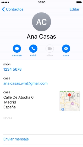 Pulsa el número de teléfono deseado. Pulsa el número de teléfono deseado.