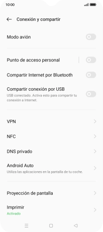 Pulsa Punto de acceso personal. Pulsa Punto de acceso personal.