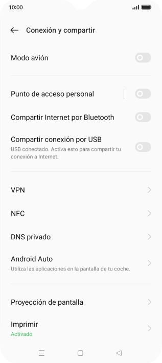 Pulsa Punto de acceso personal. Pulsa Punto de acceso personal.