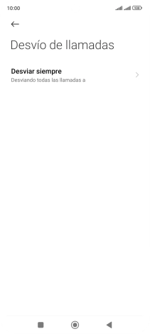 Pulsa el tipo de desvío deseado. Pulsa el tipo de desvío deseado.