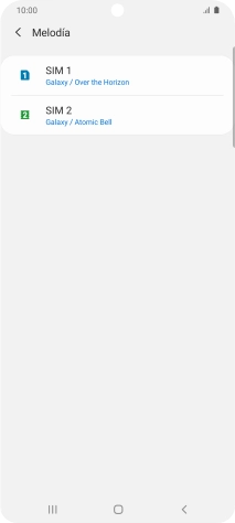 Pulsa el nombre de la tarjeta SIM. Pulsa el nombre de la tarjeta SIM.