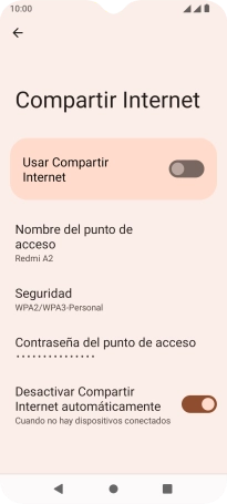 Pulsa Nombre del punto de acceso. Pulsa Nombre del punto de acceso.