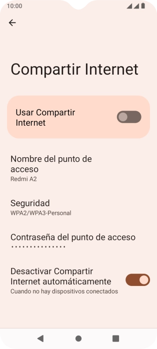 Pulsa Nombre del punto de acceso. Pulsa Nombre del punto de acceso.