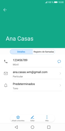 Pulsa el número de teléfono. Pulsa el número de teléfono.