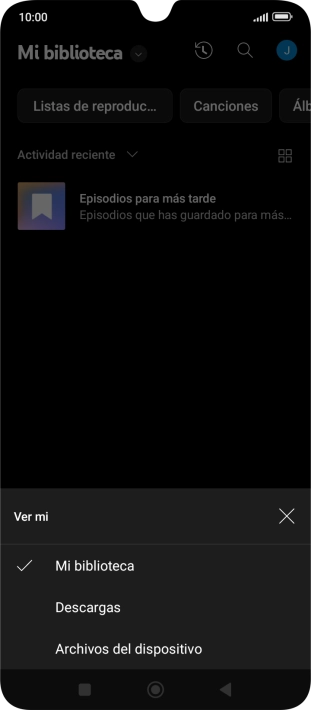 Pulsa una categoría y desplázate al archivo de música deseado. Pulsa una categoría y desplázate al archivo de música deseado.