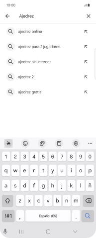Introduce el nombre del tema o de la app y pulsa el icono de búsqueda. Introduce el nombre del tema o de la app y pulsa el icono de búsqueda.