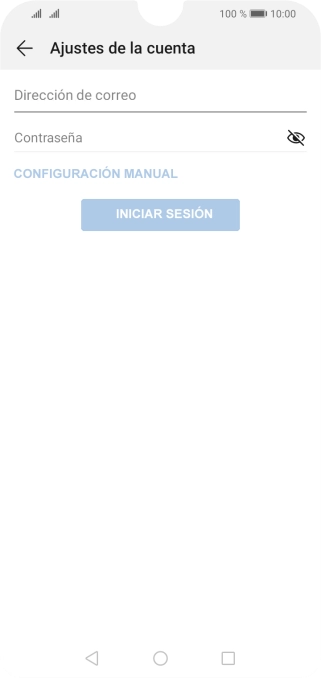 Pulsa Dirección de correo e introduce tu dirección de correo electrónico. Pulsa Dirección de correo e introduce tu dirección de correo electrónico.
