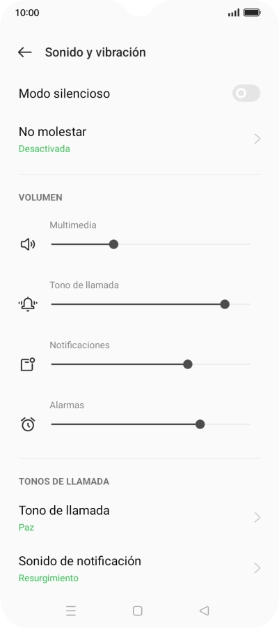 Pulsa Tono de llamada. Pulsa Tono de llamada.