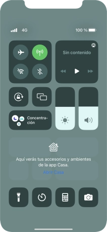 Pulsa el icono de modo de avión para activar o desactivar la función. Pulsa el icono de modo de avión para activar o desactivar la función.