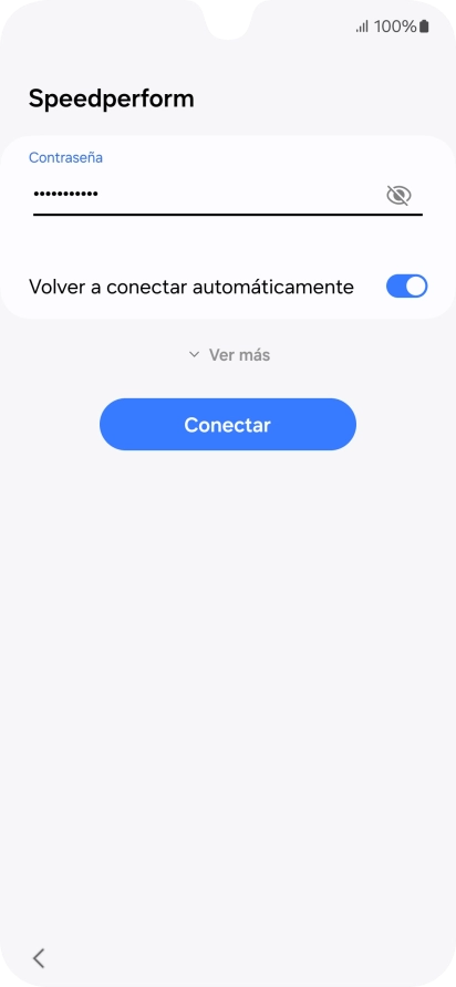 Introduce la contraseña de la red wifi y pulsa Conectar. Introduce la contraseña de la red wifi y pulsa Conectar.