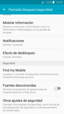 Pulsa Otros ajustes de seguridad. Pulsa Otros ajustes de seguridad.