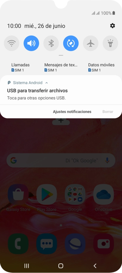 Pulsa Toca para otras opciones USB.. Pulsa Toca para otras opciones USB..