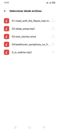 Pulsa los timbres de llamada deseados para escucharlos. Pulsa los timbres de llamada deseados para escucharlos.