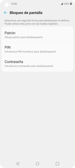 Pulsa el código de seguridad deseado y sigue las indicaciones de la pantalla para crear un código de seguridad del teléfono adicional. Pulsa el código de seguridad deseado y sigue las indicaciones de la pantalla para crear un código de seguridad del teléfono adicional.