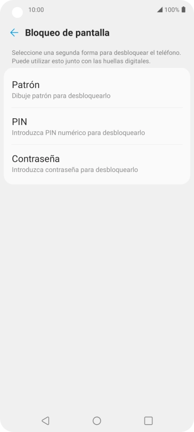 Pulsa el código de seguridad deseado y sigue las indicaciones de la pantalla para crear un código de seguridad del teléfono adicional. Pulsa el código de seguridad deseado y sigue las indicaciones de la pantalla para crear un código de seguridad del teléfono adicional.