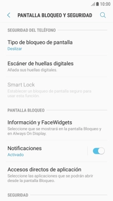 Pulsa Escáner de huellas digitales. Pulsa Escáner de huellas digitales.