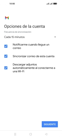 Si aparece en la pantalla esta imagen, tu cuenta de correo electrónico ha sido reconocida y configurada automáticamente. Sigue las indicaciones de la pantalla para introducir más información y terminar la configuración. Si aparece en la pantalla esta imagen, tu cuenta de correo electrónico ha sido reconocida y configurada automáticamente. Sigue las indicaciones de la pantalla para introducir más información y terminar la configuración.
