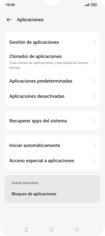 Pulsa Gestión de aplicaciones. Pulsa Gestión de aplicaciones.