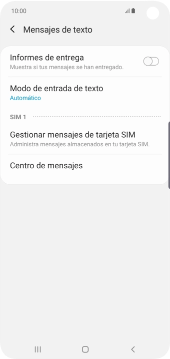 Pulsa Centro de mensajes. Pulsa Centro de mensajes.