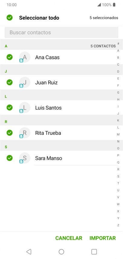 Pulsa IMPORTAR. Pulsa IMPORTAR.