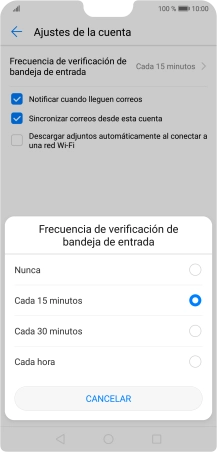 Pulsa el ajuste deseado. Pulsa el ajuste deseado.