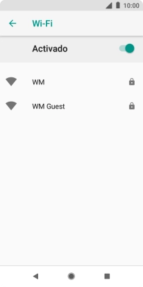Pulsa la red wifi deseada. Pulsa la red wifi deseada.