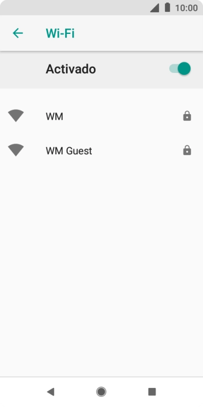 Pulsa la red wifi deseada. Pulsa la red wifi deseada.