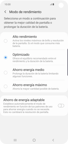 Pulsa el ajuste deseado para activar la función. Pulsa el ajuste deseado para activar la función.