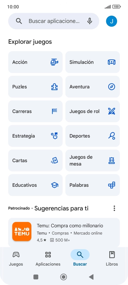 Pulsa en el campo de búsqueda. Pulsa en el campo de búsqueda.