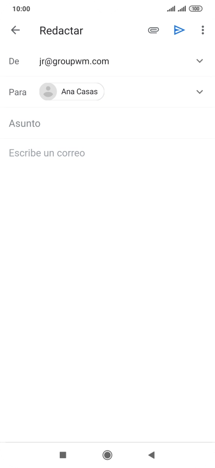 Pulsa Asunto e introduce el asunto deseado. Pulsa Asunto e introduce el asunto deseado.