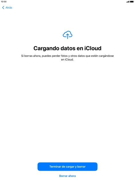 Pulsa Borrar ahora. Pulsa Borrar ahora.