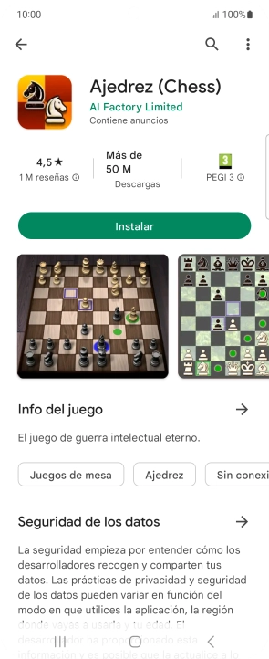 Pulsa Instalar y sigue las indicaciones de la pantalla para instalar la app. Pulsa Instalar y sigue las indicaciones de la pantalla para instalar la app.