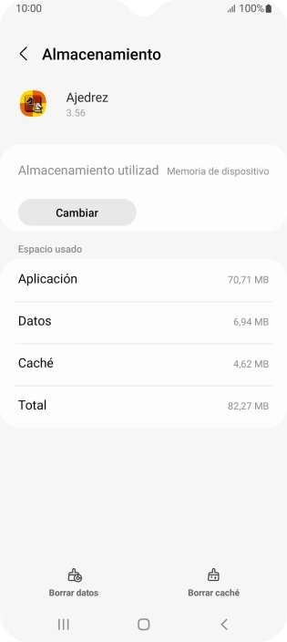 Pulsa Borrar caché. Pulsa Borrar caché.
