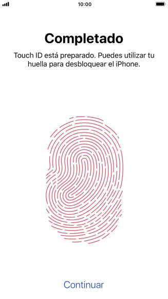 Pulsa Continuar. Si no has añadido anteriormente un código de seguridad, tendrás que introducir un código de libre elección dos veces consecutivas. Pulsa Continuar. Si no has añadido anteriormente un código de seguridad, tendrás que introducir un código de libre elección dos veces consecutivas.