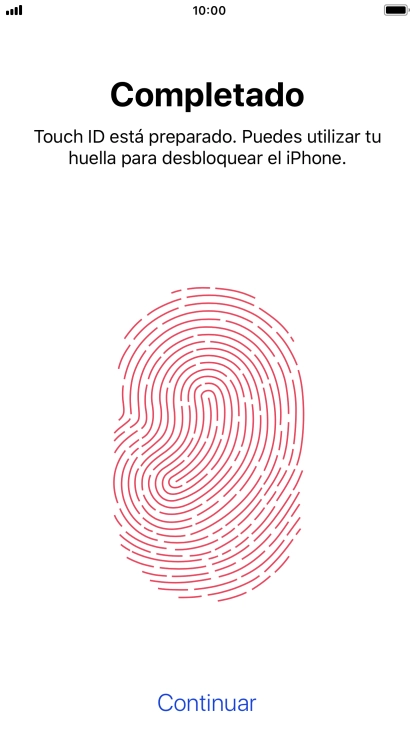 Pulsa Continuar. Si no has añadido anteriormente un código de seguridad, tendrás que introducir un código de libre elección dos veces consecutivas. Pulsa Continuar. Si no has añadido anteriormente un código de seguridad, tendrás que introducir un código de libre elección dos veces consecutivas.