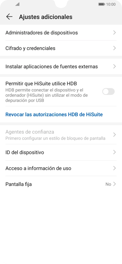 Pulsa Cifrado y credenciales. Pulsa Cifrado y credenciales.