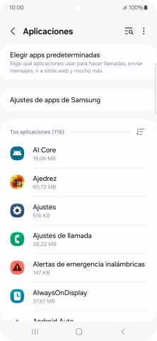 Pulsa la app deseada. Pulsa la app deseada.
