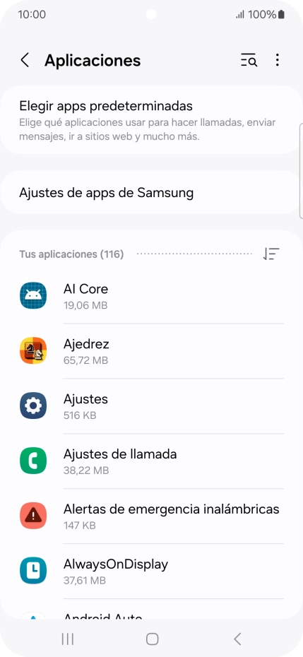 Pulsa la app deseada. Pulsa la app deseada.