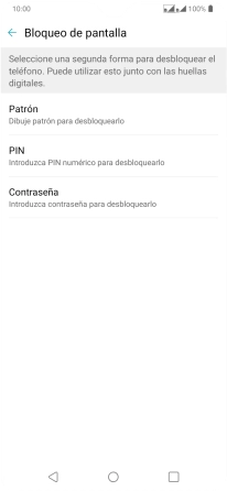 Pulsa el código de seguridad deseado y sigue las indicaciones de la pantalla para crear un código de seguridad del teléfono adicional. Pulsa el código de seguridad deseado y sigue las indicaciones de la pantalla para crear un código de seguridad del teléfono adicional.