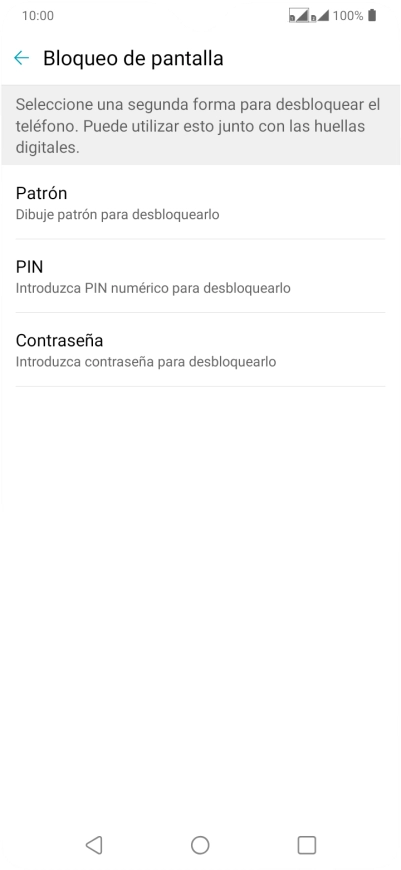 Pulsa el código de seguridad deseado y sigue las indicaciones de la pantalla para crear un código de seguridad del teléfono adicional. Pulsa el código de seguridad deseado y sigue las indicaciones de la pantalla para crear un código de seguridad del teléfono adicional.