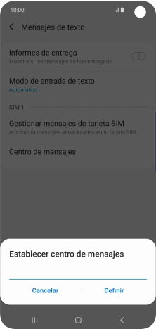 Introduce +34607003110 y pulsa Definir. Introduce +34607003110 y pulsa Definir.