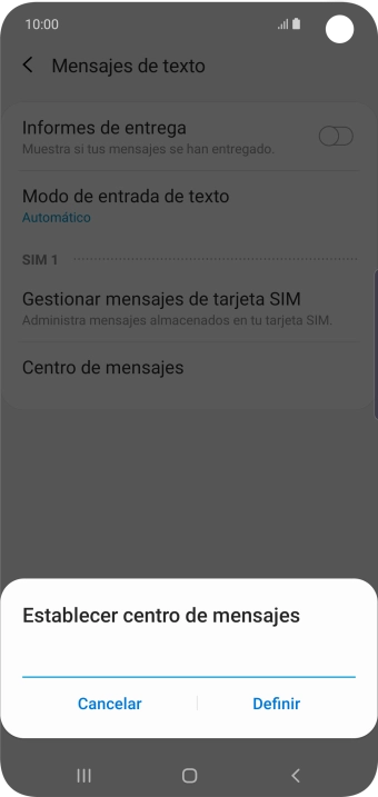 Introduce +34607003110 y pulsa Definir. Introduce +34607003110 y pulsa Definir.